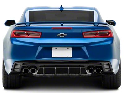 3-Piece Rear Diffuser; Gloss Black (16-24 Camaro, Excluding ZL1)