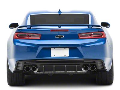 3-Piece Rear Diffuser; Matte Black (16-24 Camaro, Excluding ZL1)