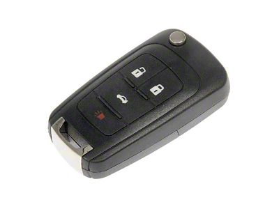 4-Button Keyless Remote Case Repair; Black (10-15 Camaro)