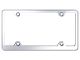 4-Hole Wide Body License Plate Frame; Stainless Steel (Universal; Some Adaptation May Be Required)