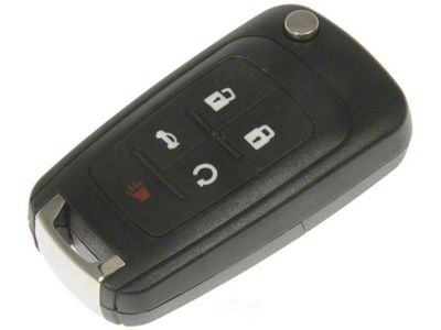 5-Button Keyless Remote Case Repair; Black (10-15 Camaro)