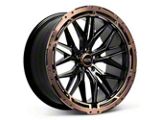585 Black with Bronze Ring Wheel; 20x9.5; 35mm Offset (16-24 Camaro)
