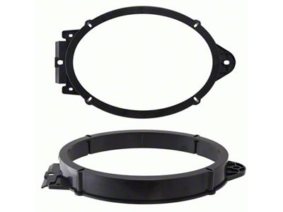 6x9-Inch Speaker Mounting Brackets; Rear Deck (10-15 Camaro)