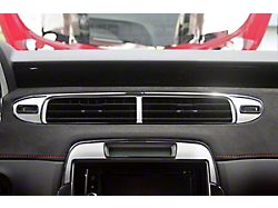 A/C Vent Center Trim Kit; Brushed/Polished (10-15 Camaro)