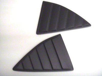 ABS Quarter Window Louvers; Smooth (10-15 Camaro Coupe)