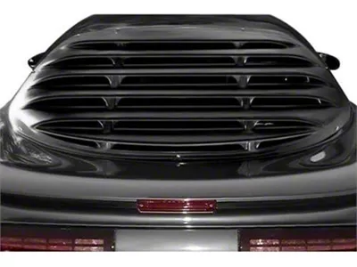ABS Rear Window Louvers; Textured Black (93-02 Camaro Coupe)
