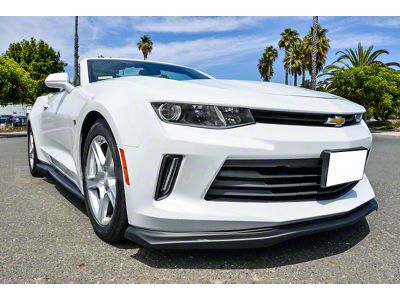 ACS T6 Style Front Chin Splitter Lip; Primer Black (16-18 Camaro RS)