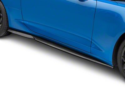 ACS T6 Style Side Skirts; Primer Black (16-24 Camaro, Excluding ZL1)