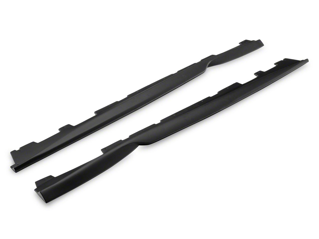 Camaro ACS T6 Style Side Skirts; Primer Black (16-24 Camaro