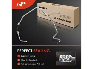A-Premium Transmission Oil Cooler Line Hose For 2010-2012 Chevrolet Camaro - Direct Replacement 7.95 Inch