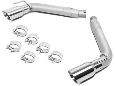 Axle-Back Exhaust with 4-Inch Polished Tips (10-15 Camaro w/o Ground Effects Package)