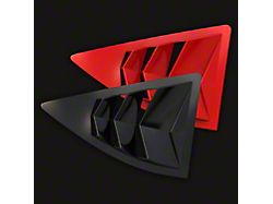 Bakkdraft Quarter Window Louvers; Carbon Flash (10-15 Camaro Coupe)