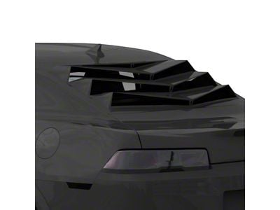 Bakkdraft Quarter Window Louvers; Carbon Flash (10-15 Camaro Coupe)