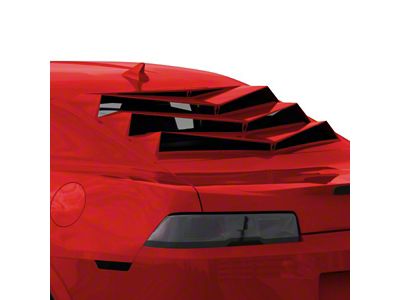 Bakkdraft Quarter Window Louvers; Crystal Claret (10-15 Camaro Coupe)