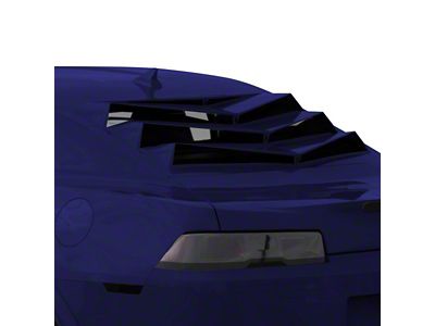 Bakkdraft Quarter Window Louvers; Imperial Blue (10-15 Camaro Coupe)