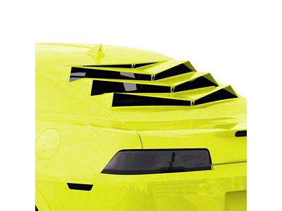 Bakkdraft Quarter Window Louvers; Lemon Peel (10-15 Camaro Coupe)