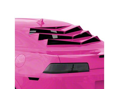 Bakkdraft Quarter Window Louvers; Magenta Man (10-15 Camaro Coupe)