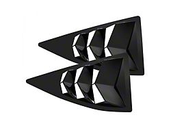 Bakkdraft Quarter Window Louvers; Gloss Black (10-15 Camaro Coupe)