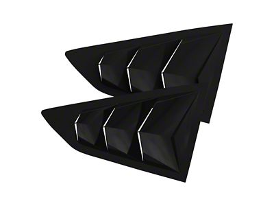 Bakkdraft Quarter Window Louvers; Mosaic Black (16-24 Camaro Coupe)