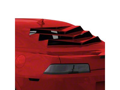 Bakkdraft Quarter Window Louvers; Mystic Bronze (10-15 Camaro Coupe)