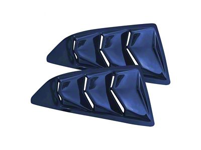 Bakkdraft Quarter Window Louvers; Riverside Blue (16-24 Camaro Coupe)