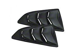 Bakkdraft Quarter Window Louvers; Satin Black (16-24 Camaro Coupe)