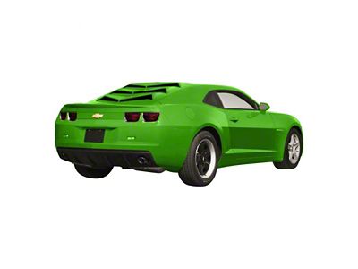 Bakkdraft Quarter Window Louvers; Synergy Green (10-15 Camaro Coupe)