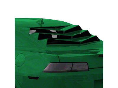 Bakkdraft Quarter Window Louvers; Unripened Green (10-15 Camaro Coupe)