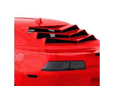 Bakkdraft Quarter Window Louvers; Victory Red (10-15 Camaro Coupe)