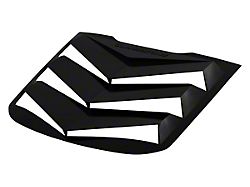 Bakkdraft Rear Window Louvers; Matte Black (10-15 Camaro Coupe)