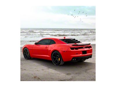 Bakkdraft Rear Window Louvers; Satin Black (10-15 Camaro Coupe)