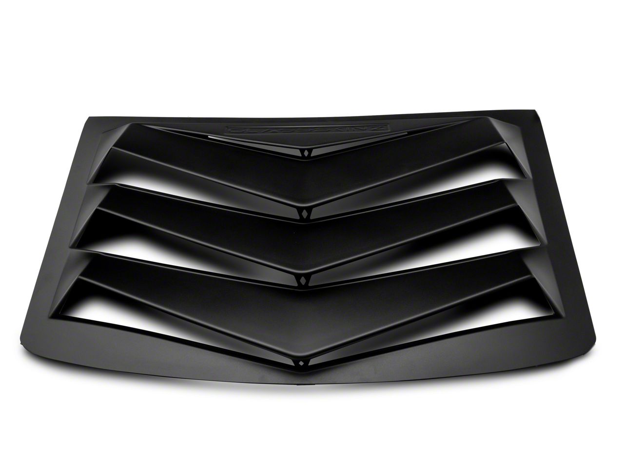 FREEMOTOR802 Carbon Fiber Print Rear Sun Window Louver – Fits 2016–2024 Chevy Camaro Coupe (IKON Style, Gloss Finish)