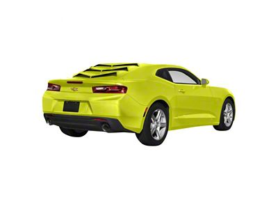 Bakkdraft Rear Window Louvers; Bright Yellow (16-24 Camaro Coupe)