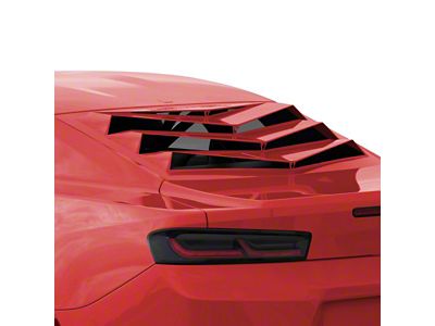 Bakkdraft Rear Window Louvers; Garnett Red (16-24 Camaro Coupe)