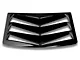 Bakkdraft Rear Window Louvers; Gloss Black (16-24 Camaro Coupe)