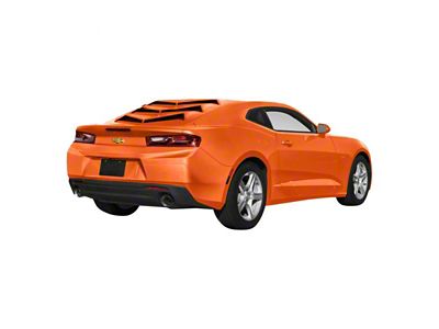 Bakkdraft Rear Window Louvers; Orange Crush (16-24 Camaro Coupe)