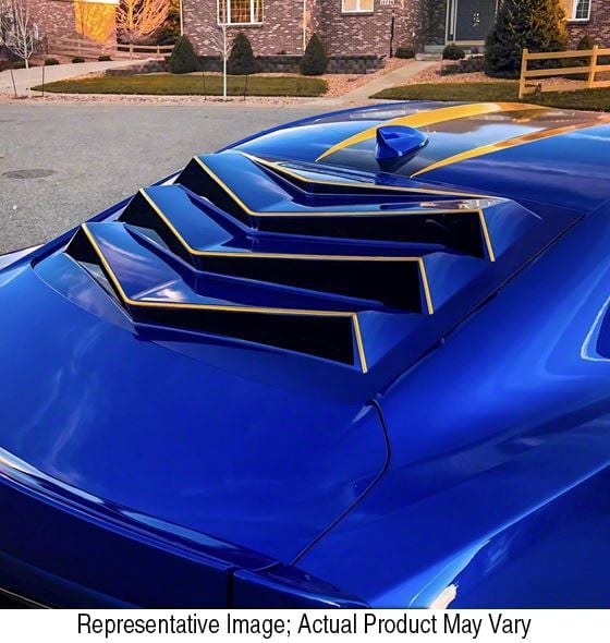 Camaro Bakkdraft Rear Window Louvers; Radiant Red Metallic (1624