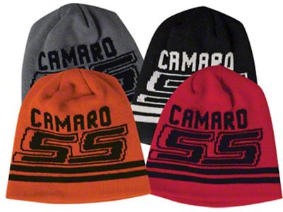 Beanie with Camaro SS Logo; Silver