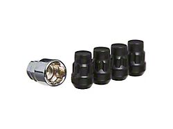 Black Acorn Wheel Locks; M12x1.5; Set of 5 (93-02 Camaro)