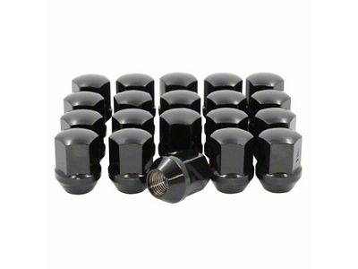 Store Brand Black Long OEM Style Lug Nut Kit; 14mm x 1.5; Set of 20 (10-24 Camaro)