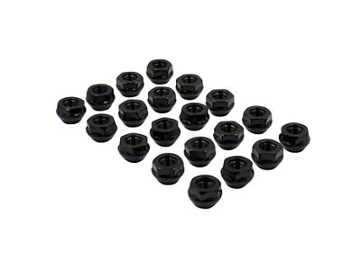 Black OE Bulge Acorn Lug Nut Kit; 14mm x 1.5; Set of 20 (10-24 Camaro)