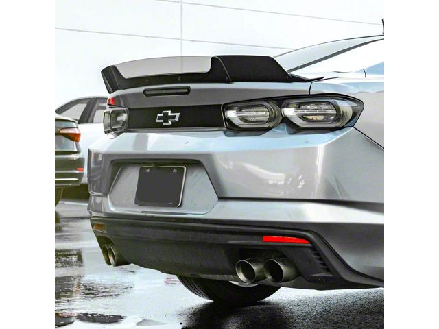 Wicker Rear Spoiler Camaro Blade Wing Wickerbill Rear Spoiler; Smoke Tinted (16-24 Camaro ...