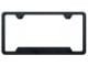 Blank Cut-Out License Plate Frame; Rugged Black (Universal; Some Adaptation May Be Required)