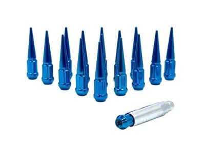 Blue Spike Lug Nut Kit; 12mm x 1.5; Set of 20 (93-02 Camaro)