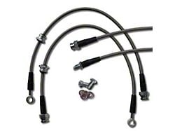 Braided Stainless Steel Brake Line Kit; Front and Rear (10-13 Camaro LS, LT)