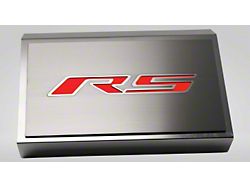 Brushed Fuse Box Cover with RS Top Plate; Solid Bright Red (16-24 Camaro LT w/ RS Package)
