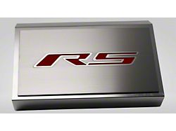 Brushed Fuse Box Cover with RS Top Plate; Garnet Red (16-24 Camaro LT w/ RS Package)