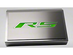 Brushed Fuse Box Cover with RS Top Plate; Synergy Green Solid (16-24 Camaro LT w/ RS Package)