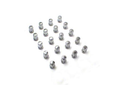 Bulge Chrome Acorn Lug Nut Kit; 3/4-Inch; Set of 20 (10-24 Camaro)