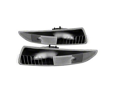 Bumper Lights; Black (93-02 Camaro)